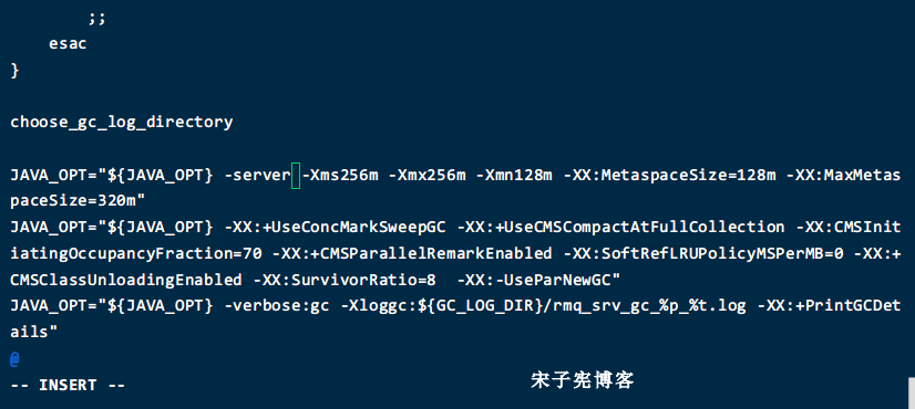 Linux安装RocketMQ单机版教程_runserverJVM修改图.png